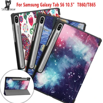 Chegada nova Case para Samsung Galaxy Tab S6 T860 SM-T860 T865 De 10,5 cm de 2019 Magnético Protetor Tablet Capa