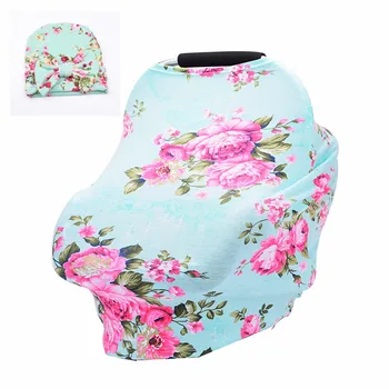 2018 new kids bowknot headband conjunto de botão de flor de Enfermagem Abrange o Aleitamento materno de Recém-nascidos de Privacidade Capa